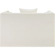 Bowery Hill Contemporary Cream Vegan Leather Upholstered Chair