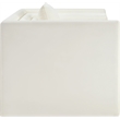 Bowery Hill Contemporary Cream Vegan Leather Upholstered Chair