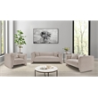 Bowery Hill Contemporary Beige Chenille Fabric Upholstered Chair