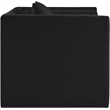 Bowery Hill Contemporary Black Chenille Fabric Upholstered Chair