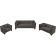 Bowery Hill Contemporary Grey Chenille Fabric Upholstered Chair