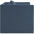 Bowery Hill Contemporary Light Blue Chenille Fabric Upholstered Chair