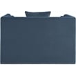 Bowery Hill Contemporary Light Blue Chenille Fabric Upholstered Chair
