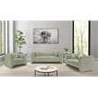 Bowery Hill Contemporary Mint Chenille Fabric Upholstered Chair