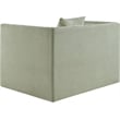 Bowery Hill Contemporary Mint Chenille Fabric Upholstered Chair