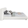 Bowery Hill Contemporary Cream Chenille Fabric Upholstered Full Bed