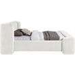 Bowery Hill Contemporary Cream Chenille Fabric Upholstered Full Bed