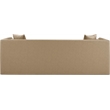 Bowery Hill Contemporary Soft Tan Vegan Leather Upholstered Sofa