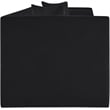 Bowery Hill Contemporary Black Chenille Fabric Upholstered Sofa