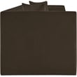 Bowery Hill Contemporary Brown Chenille Fabric Upholstered Sofa