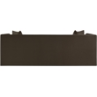 Bowery Hill Contemporary Brown Chenille Fabric Upholstered Sofa