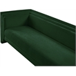 Bowery Hill Contemporary Green Chenille Fabric Upholstered Sofa