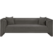 Bowery Hill Contemporary Grey Chenille Fabric Upholstered Sofa