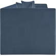 Bowery Hill Contemporary Light Blue Chenille Fabric Upholstered Sofa