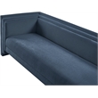 Bowery Hill Contemporary Light Blue Chenille Fabric Upholstered Sofa