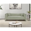 Bowery Hill Contemporary Mint Chenille Fabric Upholstered Sofa