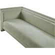 Bowery Hill Contemporary Mint Chenille Fabric Upholstered Sofa