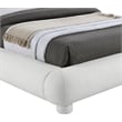 Bowery Hill Contemporary Rich Cream Fabric Upholstered Queen Bed