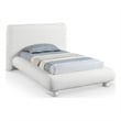 Bowery Hill Contemporary Rich Cream Fabric Upholstered Twin Bed