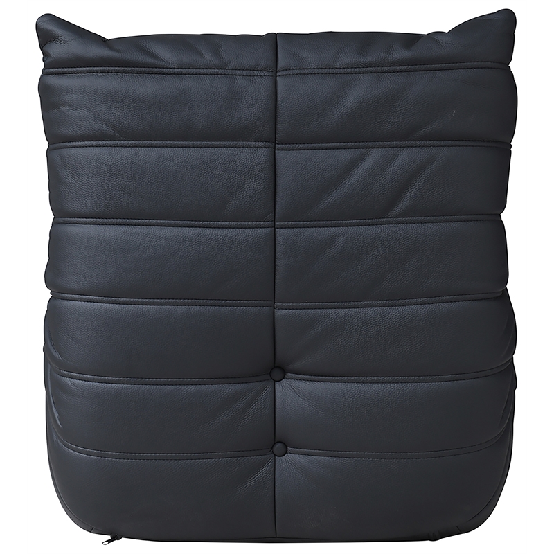 Bowery Hill Contemporary Black Vegan Leather Upholstered Chair