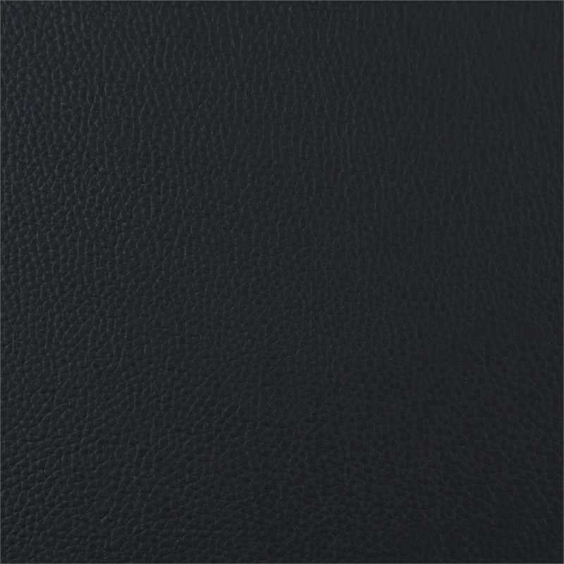 Bowery Hill Contemporary Black Vegan Leather Upholstered Chair