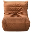 Bowery Hill Contemporary Soft Cognac Velvet Upholstered Chair