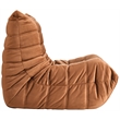 Bowery Hill Contemporary Soft Cognac Velvet Upholstered Chair