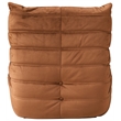 Bowery Hill Contemporary Soft Cognac Velvet Upholstered Chair