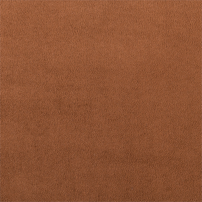 Bowery Hill Contemporary Soft Cognac Velvet Upholstered Chair