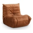 Bowery Hill Contemporary Soft Cognac Velvet Upholstered Chair