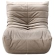Bowery Hill Contemporary Soft Taupe Velvet Upholstered Chair