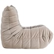 Bowery Hill Contemporary Soft Taupe Velvet Upholstered Chair