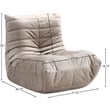 Bowery Hill Contemporary Soft Taupe Velvet Upholstered Chair