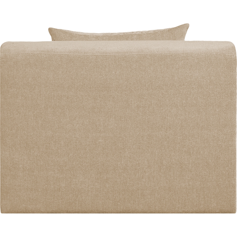Bowery Hill Contemporary Beige Chenille Fabric Modular Chair