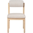 Bowery Hill Contemporary Beige Linen Textured Fabric Dining Chair (Set of 2)