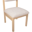 Bowery Hill Contemporary Beige Linen Textured Fabric Dining Chair (Set of 2)
