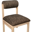 Bowery Hill Contemporary Brown Linen Textured Fabric Dining Chair (Set of 2)