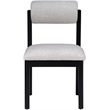 Bowery Hill Contemporary Grey Linen Textured Fabric Dining Chair (Set of 2)