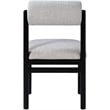 Bowery Hill Contemporary Grey Linen Textured Fabric Dining Chair (Set of 2)
