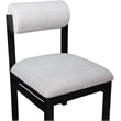 Bowery Hill Contemporary Grey Linen Textured Fabric Dining Chair (Set of 2)