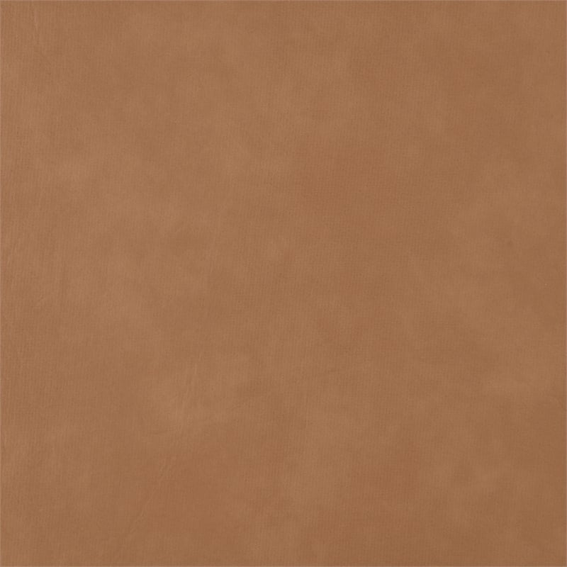 Bowery Hill Contemporary Cognac Vegan Leather Upholstered Full Bed