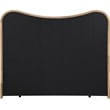 Bowery Hill Contemporary Cream Linen Textured Fabric Upholstered Queen Bed