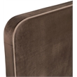 Bowery Hill Contemporary Brown Durable Velvet Upholstered King Bed