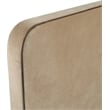 Bowery Hill Contemporary Beige Durable Velvet Upholstered Twin Bed