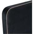 Bowery Hill Contemporary Black Durable Velvet Upholstered Full Bed