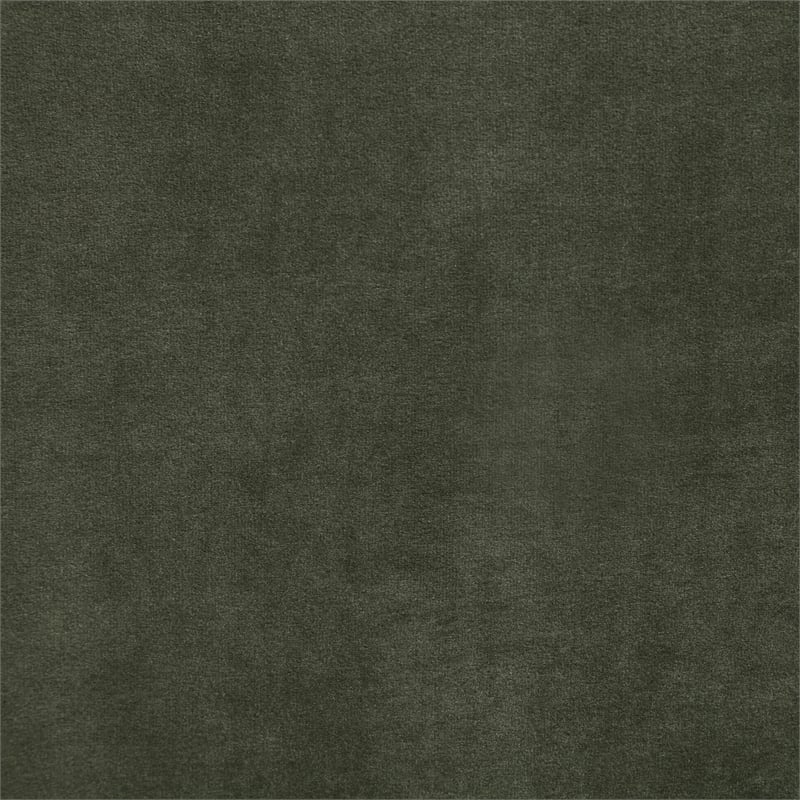 Bowery Hill Contemporary Green Durable Velvet Upholstered Twin Bed