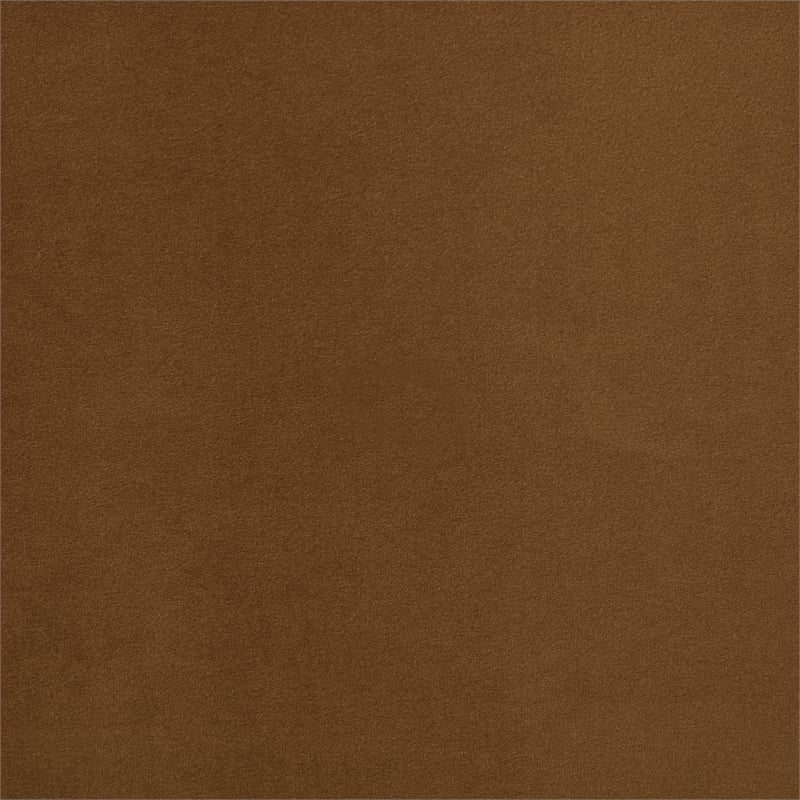 Bowery Hill Contemporary Saddle Durable Velvet Upholstered Full Bed