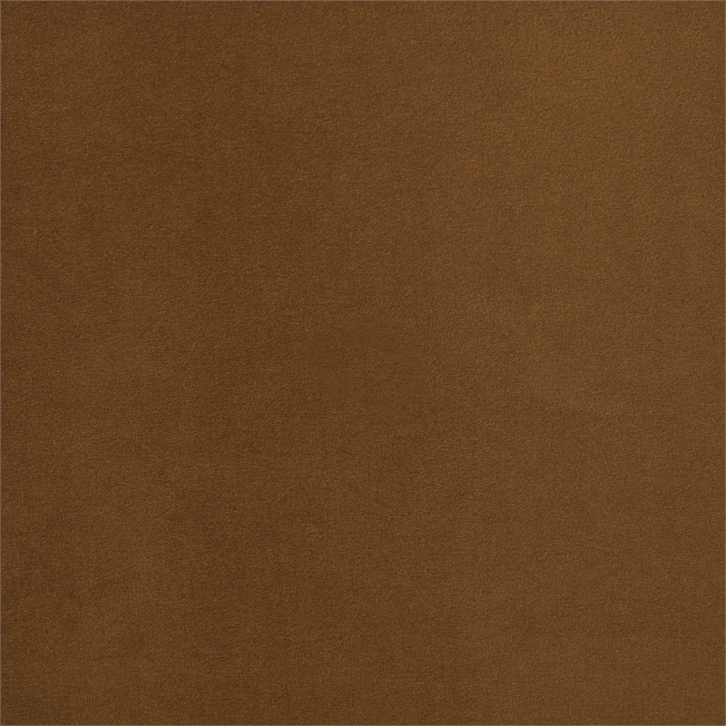 Bowery Hill Contemporary Saddle Durable Velvet Upholstered King Bed