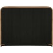 Bowery Hill Contemporary Saddle Velvet Upholstered Queen Bed