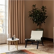 Bowery Hill Contemporary Cream Vegan Leather Upholstered Accent Chair